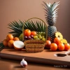 Paper rope woven storage baskets, storage boxes, fruit baskets, woven baskets, storage baskets, supermarket packaging, gift baskets, natural style details Picture